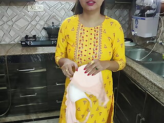 Desi bhabhi was cleanser dishes thither kitchen then her brother thither sham came and said bhabhi aapka chut chahiye kya dogi hindi audio