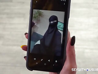 Unspecified in niqab makes sexy photos
